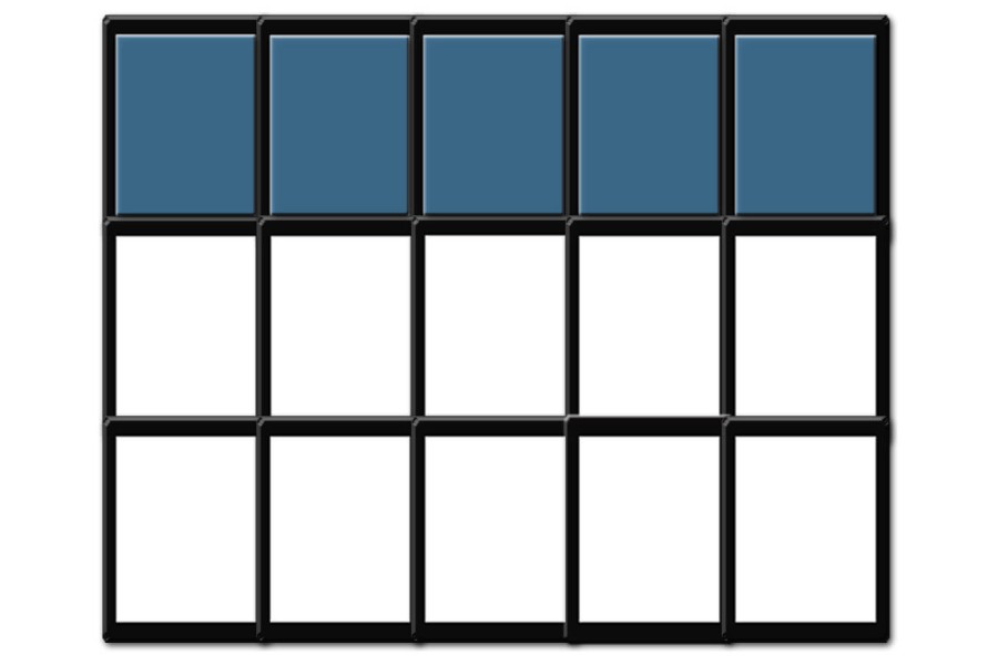 Custom Trays For 50 x 75mm Bases 5 Rows Wide