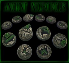 25mm Ancient Necropolis Round Bases - Set of 5 