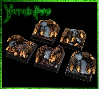 20 x 20mm Vermin Bases - Set of 5