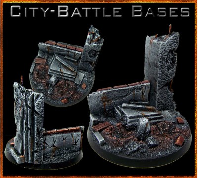 60mm City Battle Round Base A