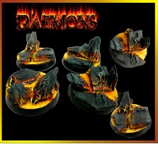 25mm Daemon Round Bases - Set of 5