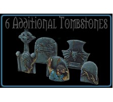 Ghostly Graveyard Tombstones - Set of 6